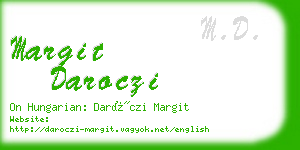 margit daroczi business card